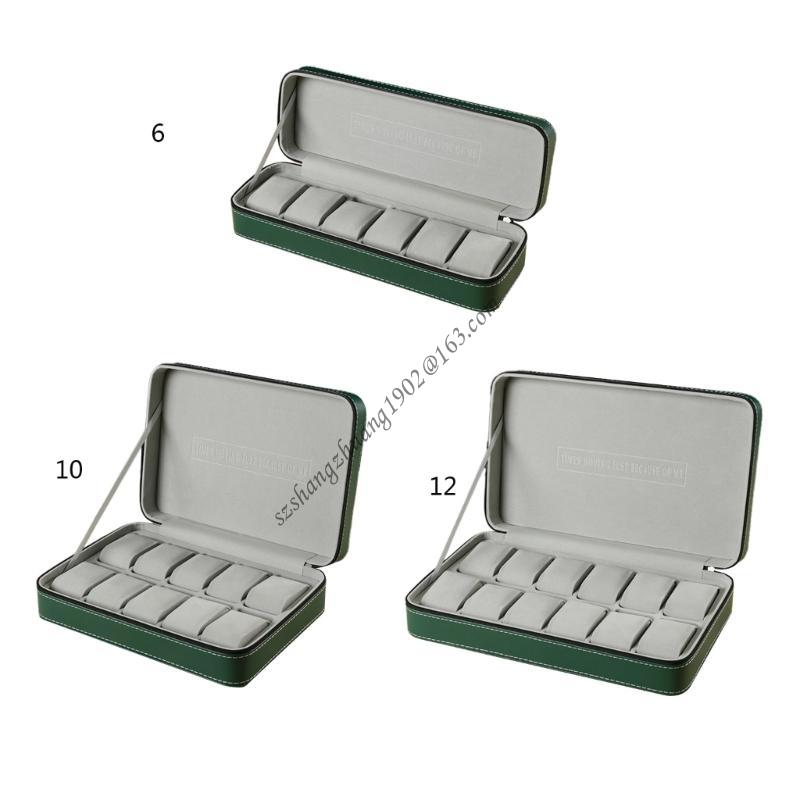 Q6RB Watch Travel Box with Zip - Jewelry Box That Holds Watches 评论和价格