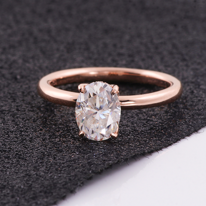 Provence 925 Silver Hidden Hal - Moissanite Ring 评论和价格