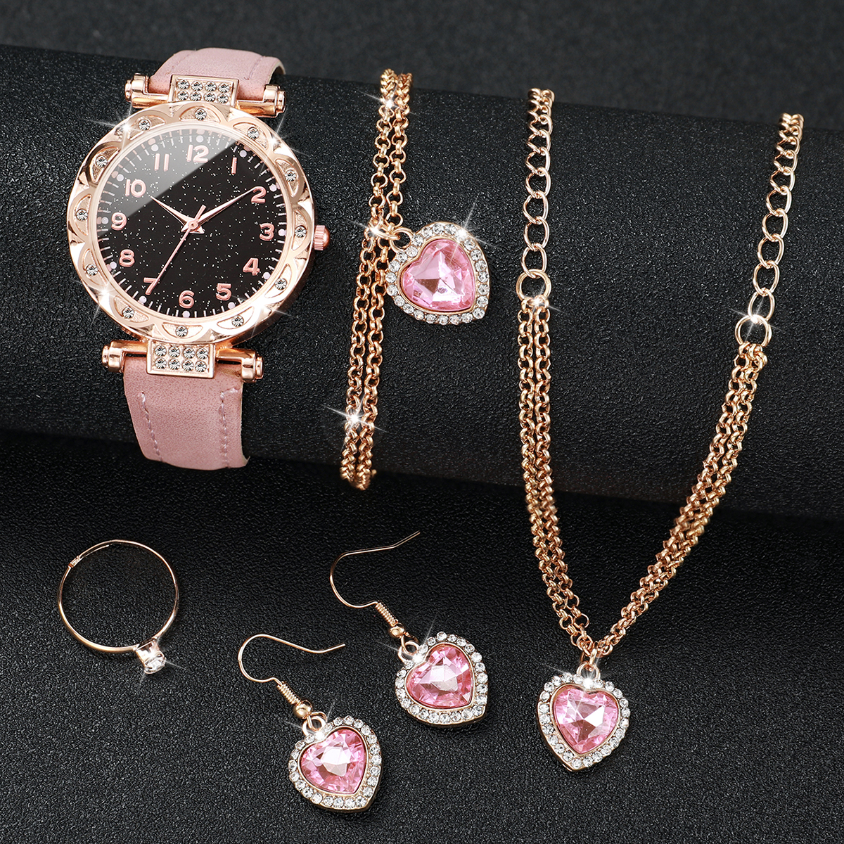 6 Pcs/set Fashion Starry Sky W - Jewelry Diamond Watches 评论和价格
