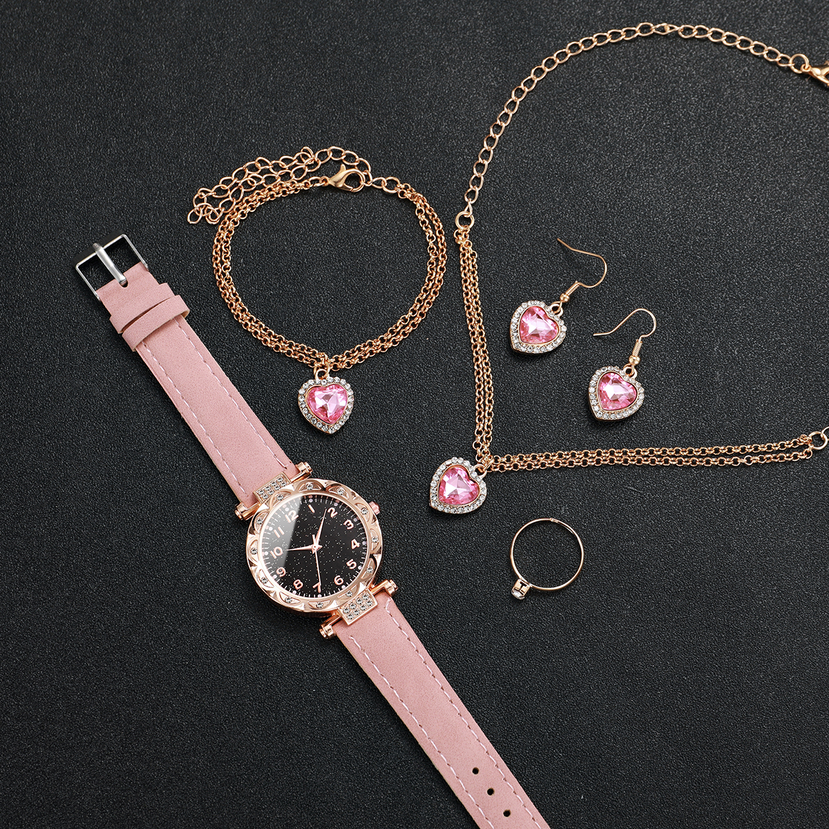 6 Pcs/set Fashion Starry Sky W - Jewelry Diamond Watches 评论和价格