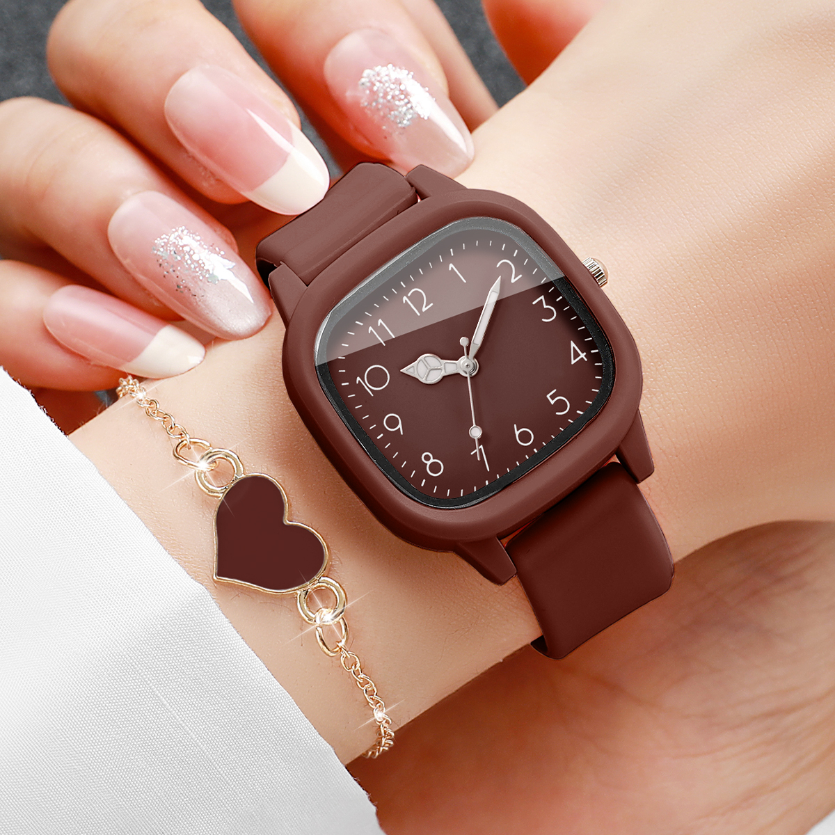 5PCS Fashion Women Watches Hea - Jewelry Watches For Kids 评论和价格