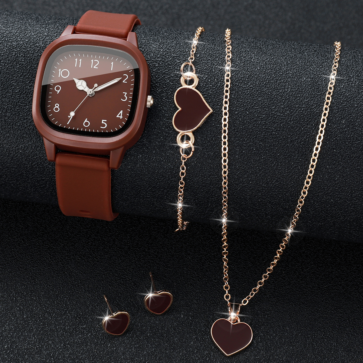 5PCS Fashion Women Watches Hea - Jewelry Watches For Kids 评论和价格