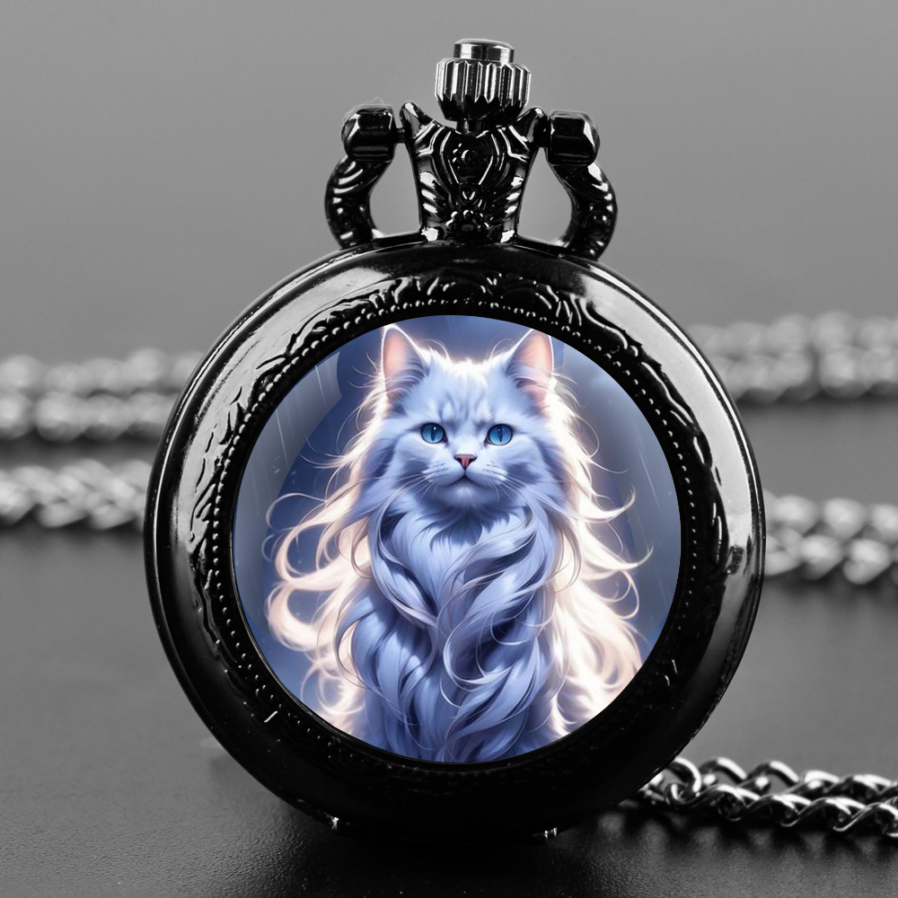Cute kawaii Cats Graphic Glass - Jewelry Watches For Kids 评论和价格