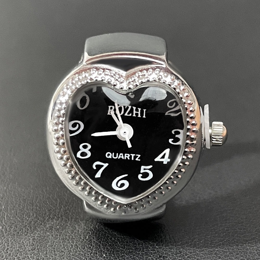 Heart Design Mini Finger Watch - Jewelry Watches Men 评论和价格