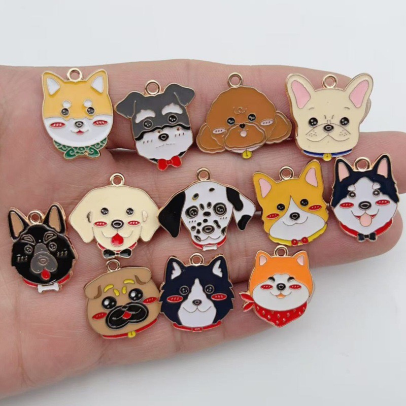 12pcs cartoon pet spotted dog  - Jewelry & Watches Review 评论和价格