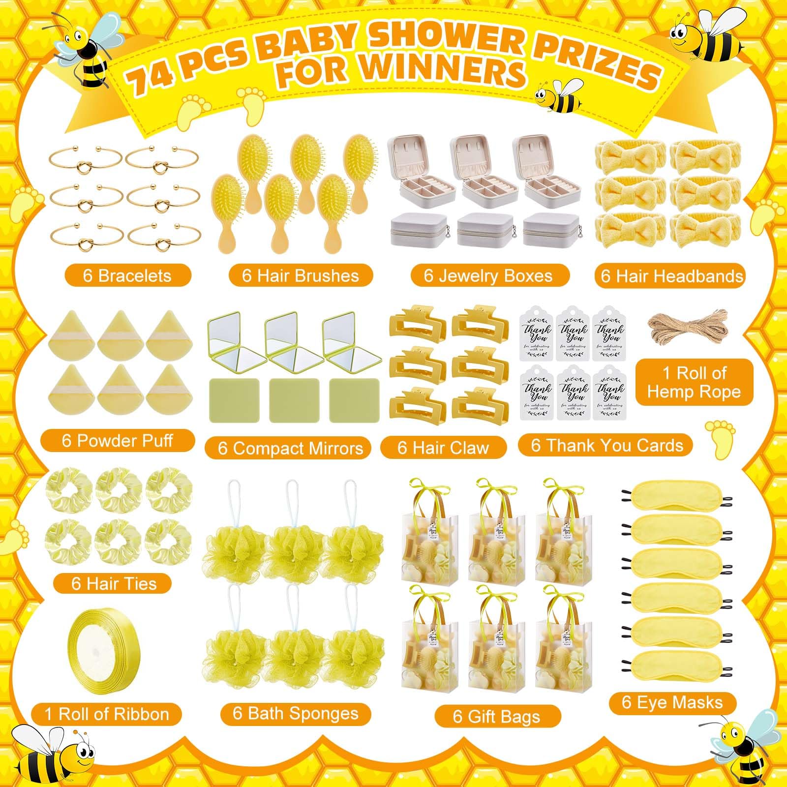 74Pcs Baby Shower Prizes for G - Jewelry & Watches Sp Zo O 评论和价格