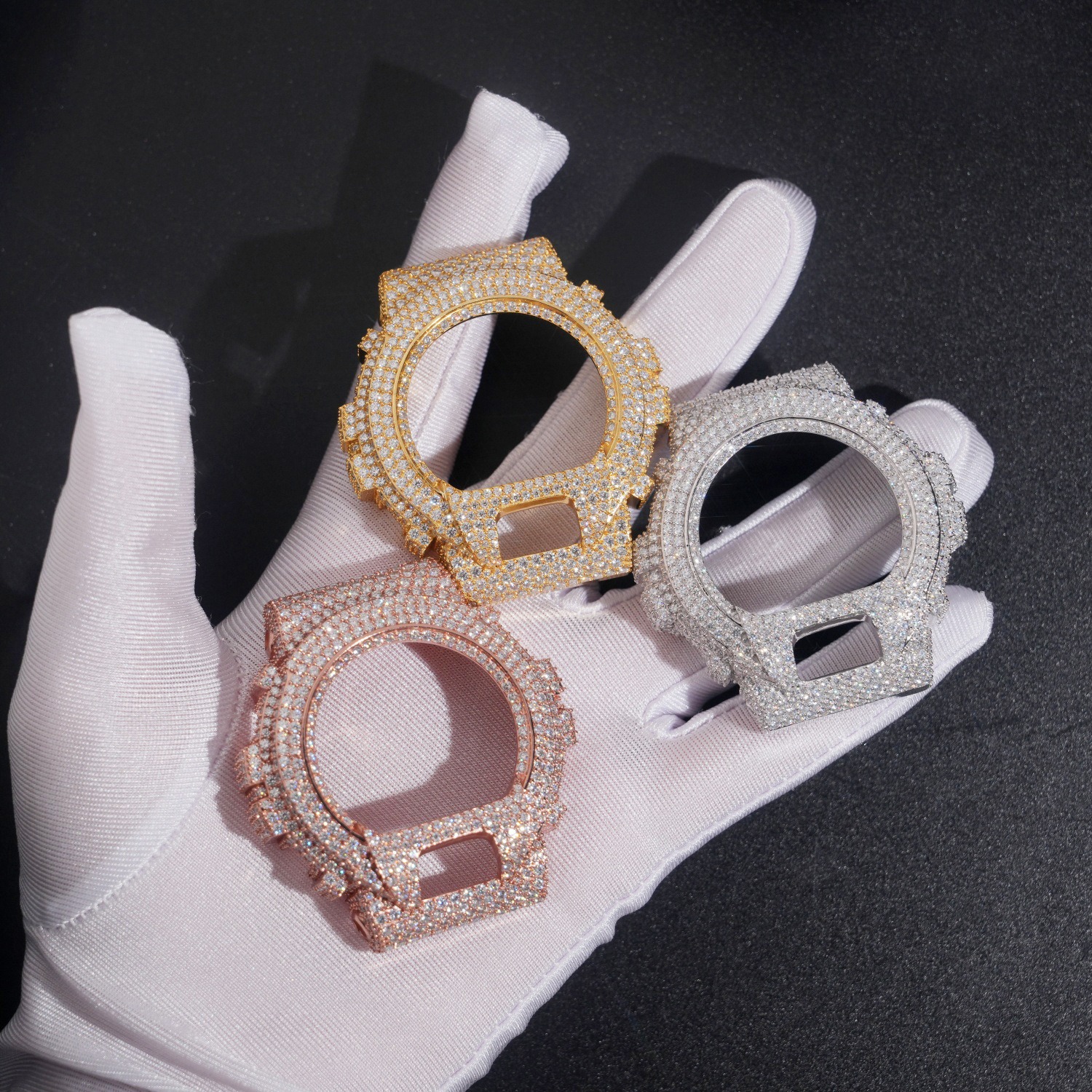 Bling Hip Hop Watch Case: Iced - Jewelry Watches Men 评论和价格
