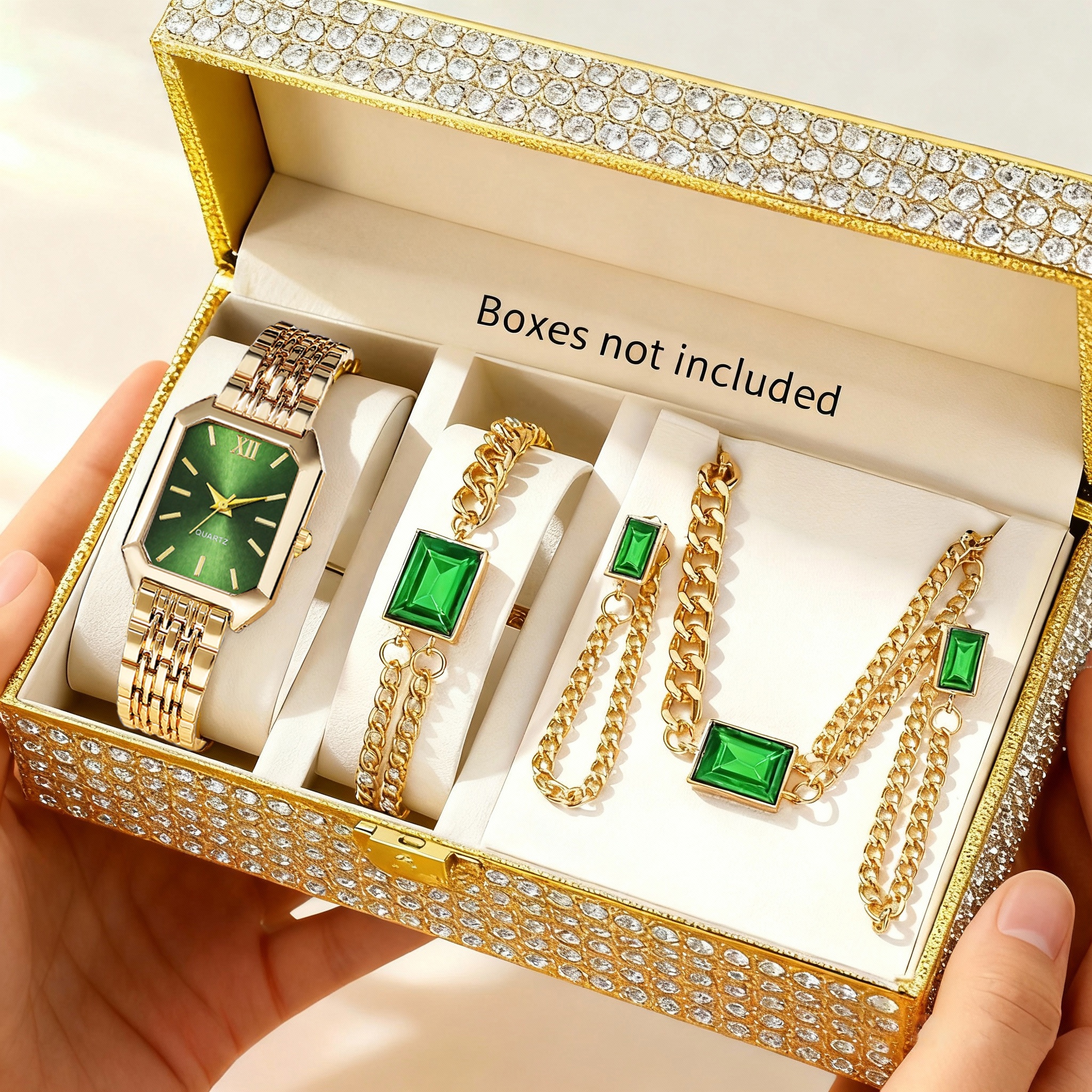 5PCS/Set Elegant Rectangle Wom - Jewelry Watches For Kids 评论和价格