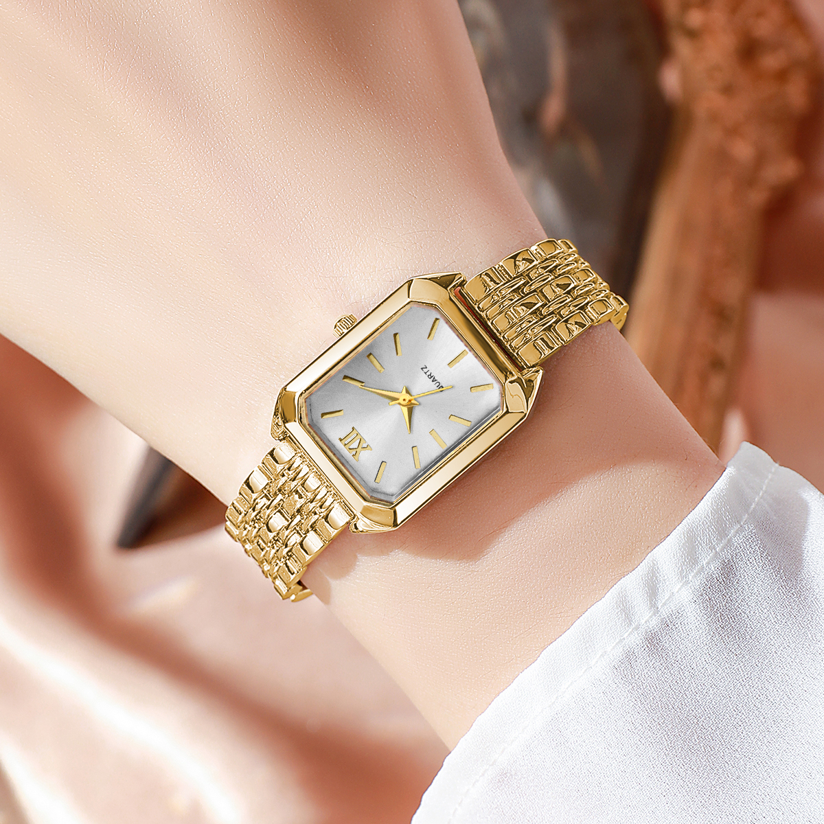 5PCS/Set Elegant Rectangle Wom - Jewelry Watches For Kids 评论和价格